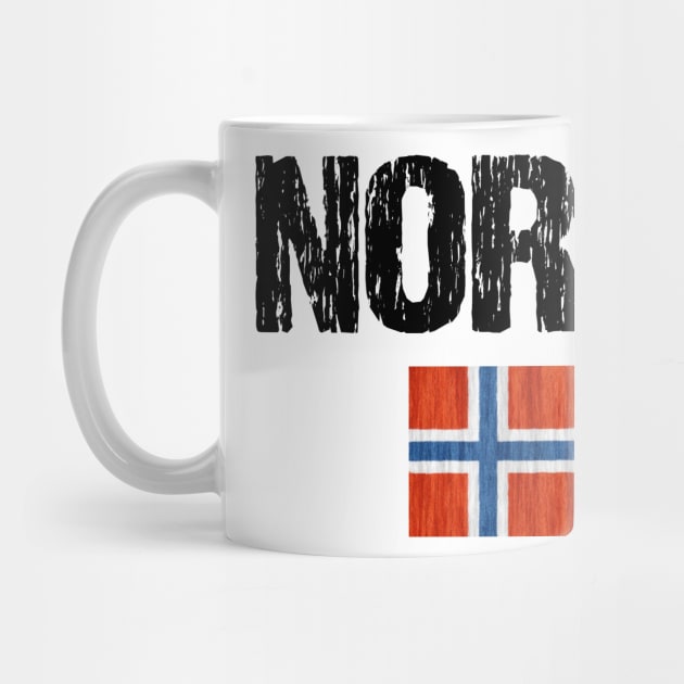 Norge Norway Flag Distressed by Nirvanibex